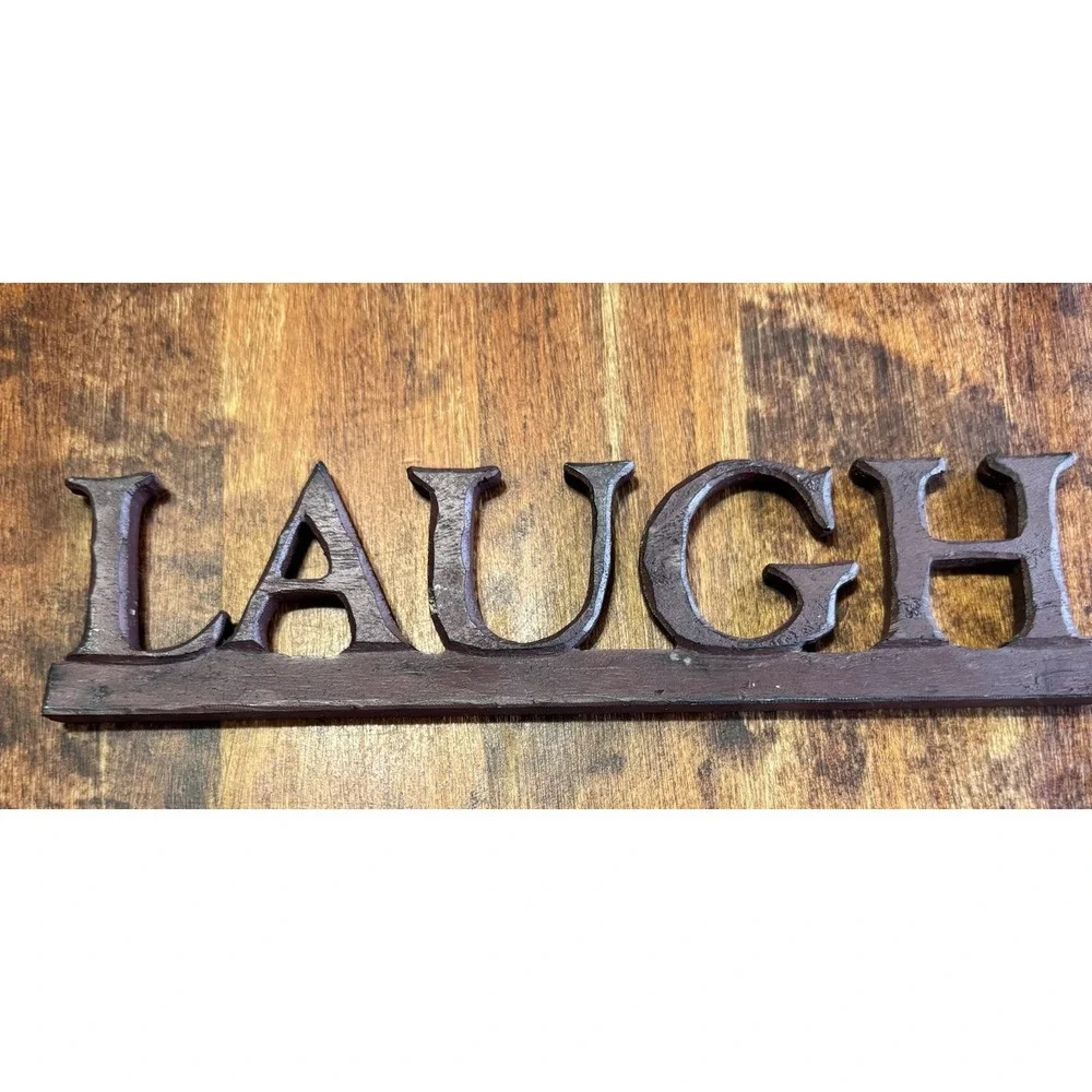 Resin Table Top Laugh Plaque 10 1/2